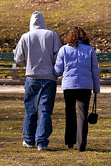 couple walking hand in hand